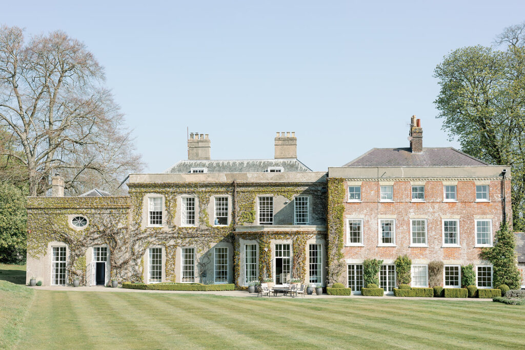 Findon Place is one of the best UK weekend wedding venues; seen from the front