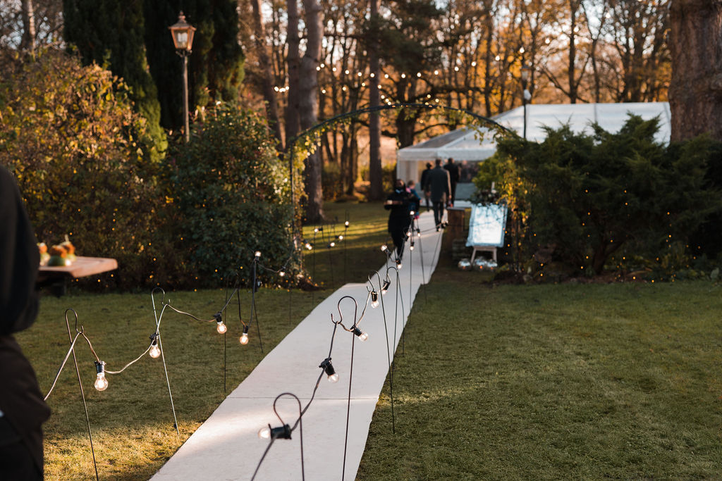Short notice marquee wedding planned at couple's home by Ella Hartig