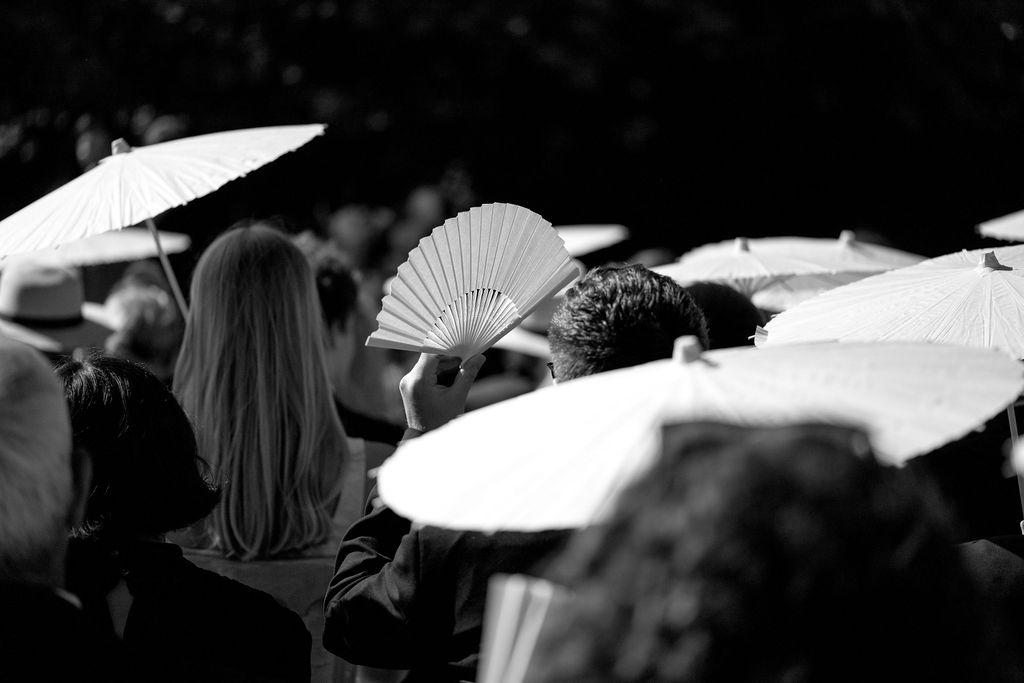 wedding fans