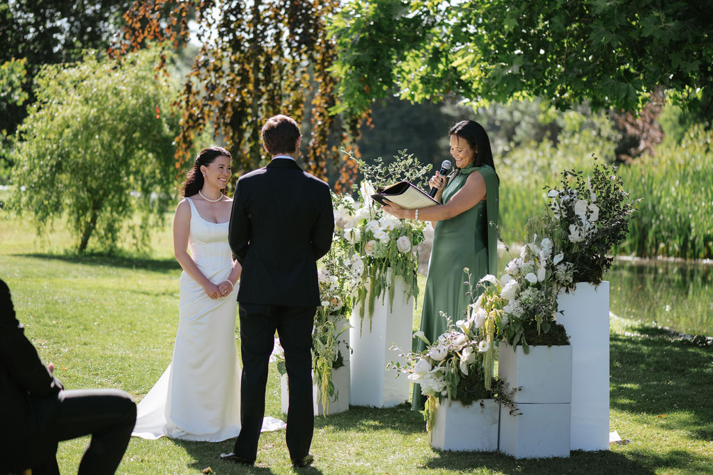 wedding couple at Avington