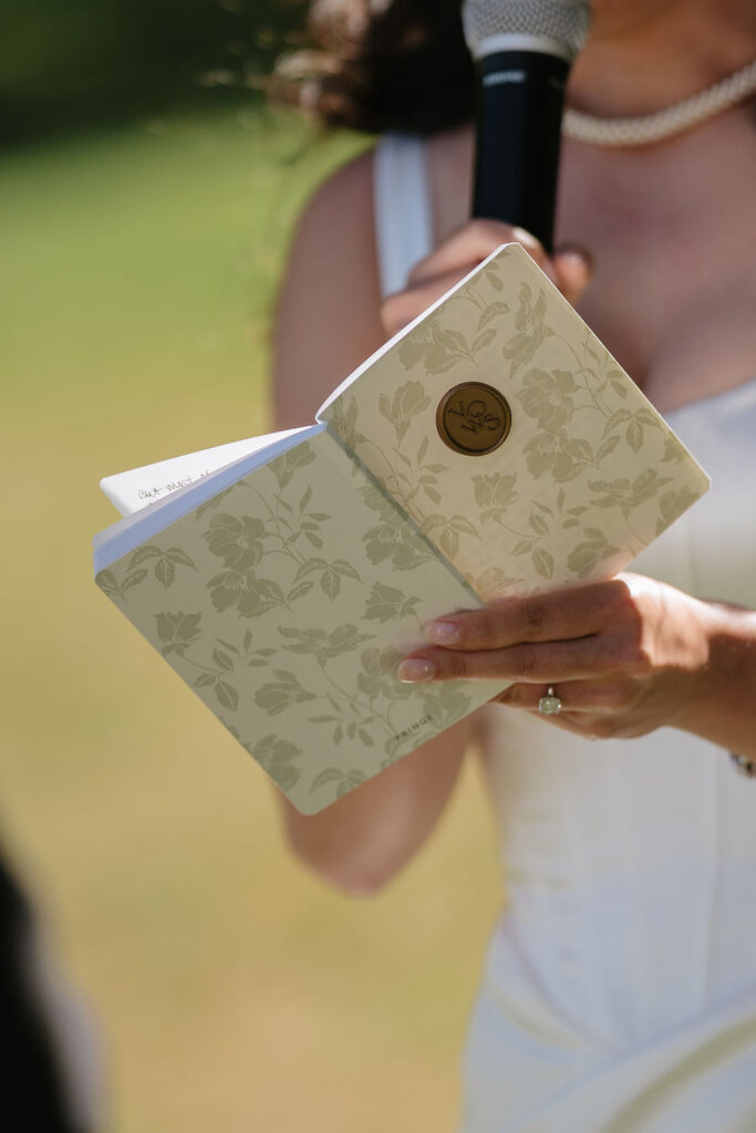 luxury wedding vow book